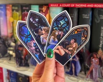 Rhys and Feyre acotar Fenster Aufkleber