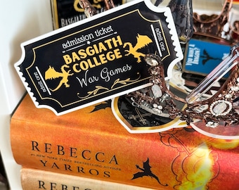 Pegatina de entrada para los Juegos de Guerra de Basgiath, Cuarta Ala
