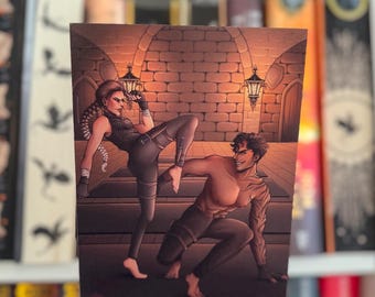 Violet & Xaden Fourth Wing Training Print