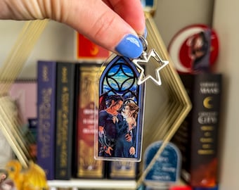 Nesta and Cassian keychain acosf