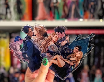 Rhys and Feyre ACOTAR Shelfie
