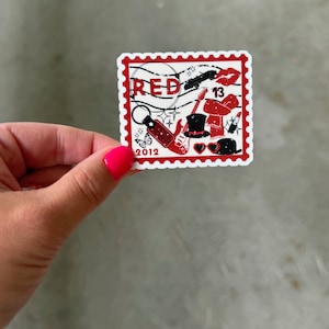 Red Era Stempelaufkleber