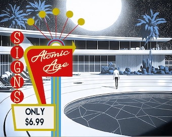 Atomic Age Sign Shapes - Midcentury Modern Signs, Retro Signs, Motel Signs