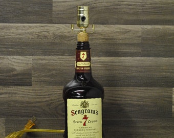 Rare Seagram's 7 Bottle Lamp