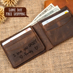 High School Graduation Gift for Him, College Graduation Gift for Him, Son Graduation Gift, Graduate Gift Men's Leather Accessory, Dad Wallet