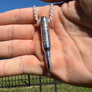 We the People 223 Silver Bullet Necklace