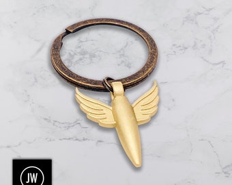 Brass 308 Angel's Wings Key Chain