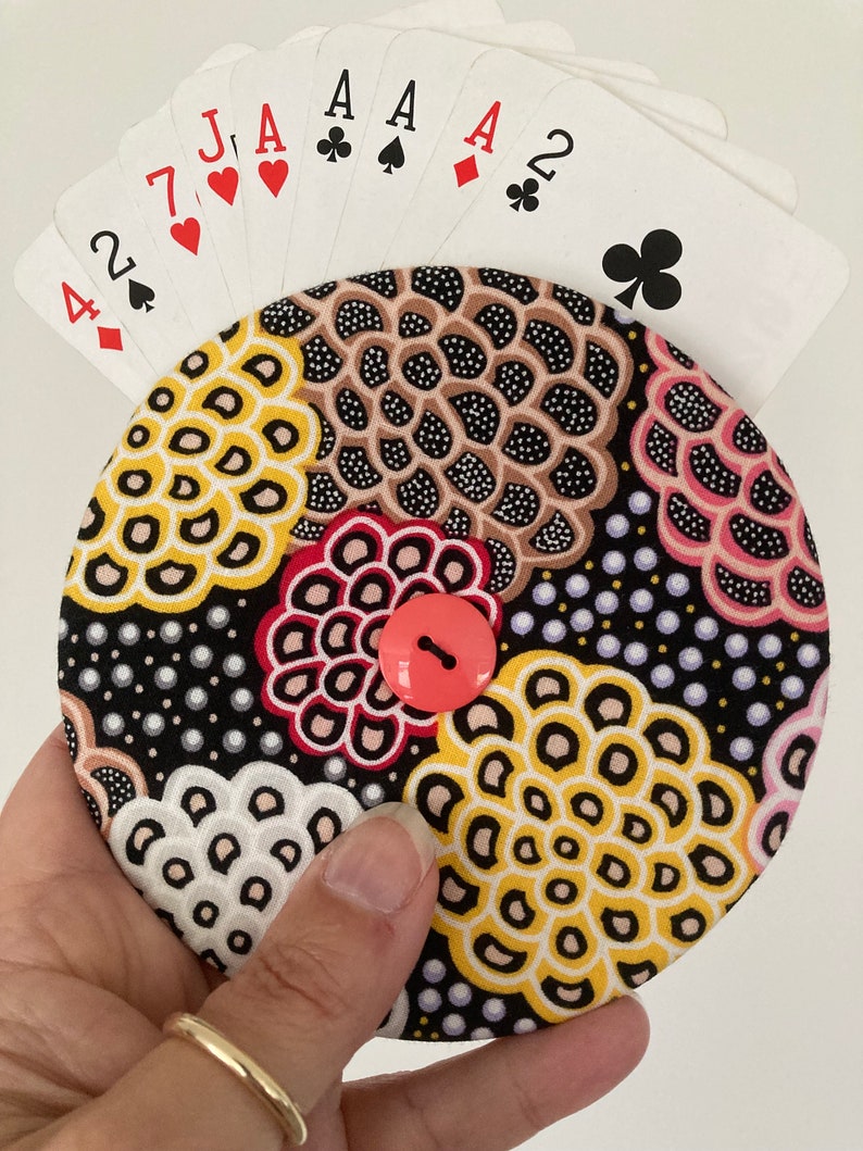 Helping Hand Playing Card Holder From Recycled CD or DVD Great for