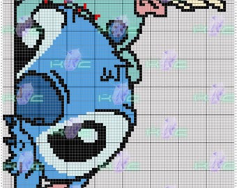 スティッチ＆スクランプ ピーカブー C2C ブランケットパターン