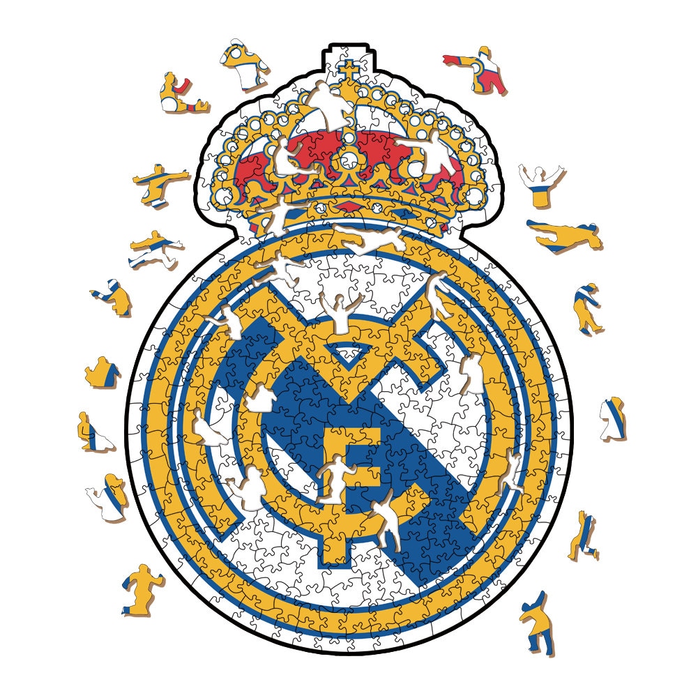 Crest Wooden Puzzle 270 Pieces - Real Madrid CF