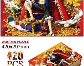 Puzzle One Piece en bois pour adultes et enfants. Idéal comme cadeau d'anniversaire ou tout autre événement