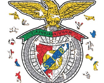 Arma tu Pasión: Puzzles de Madera escudo Benfica