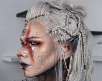 Snake Braid Lace Front Wig Including Hair Accessories, Cosplay Wig, Larp Wig, Custom Wig, Synthetic Wig, Viking Wig, Dutch Braids