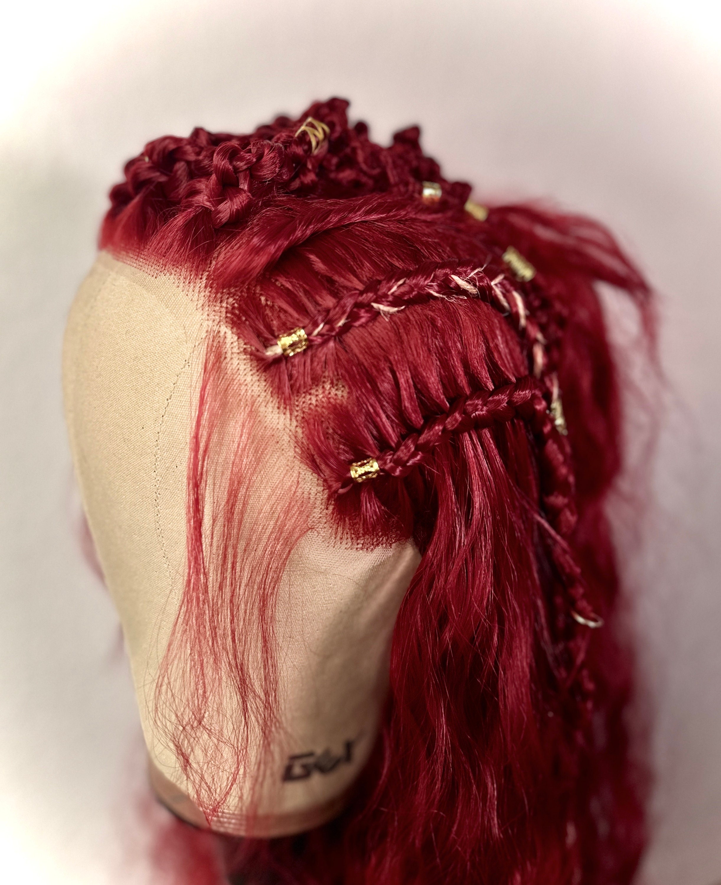 Lagertha: Viking Lace Front Braided Wig Including Hair Accessories