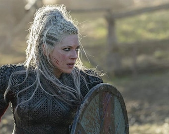 Lagertha: Legend Lace Front Braided Wig Including Hair Accessories, Cosplay Wig, Larp Wig, Custom Wig, Synthetic Wig, Viking Wig