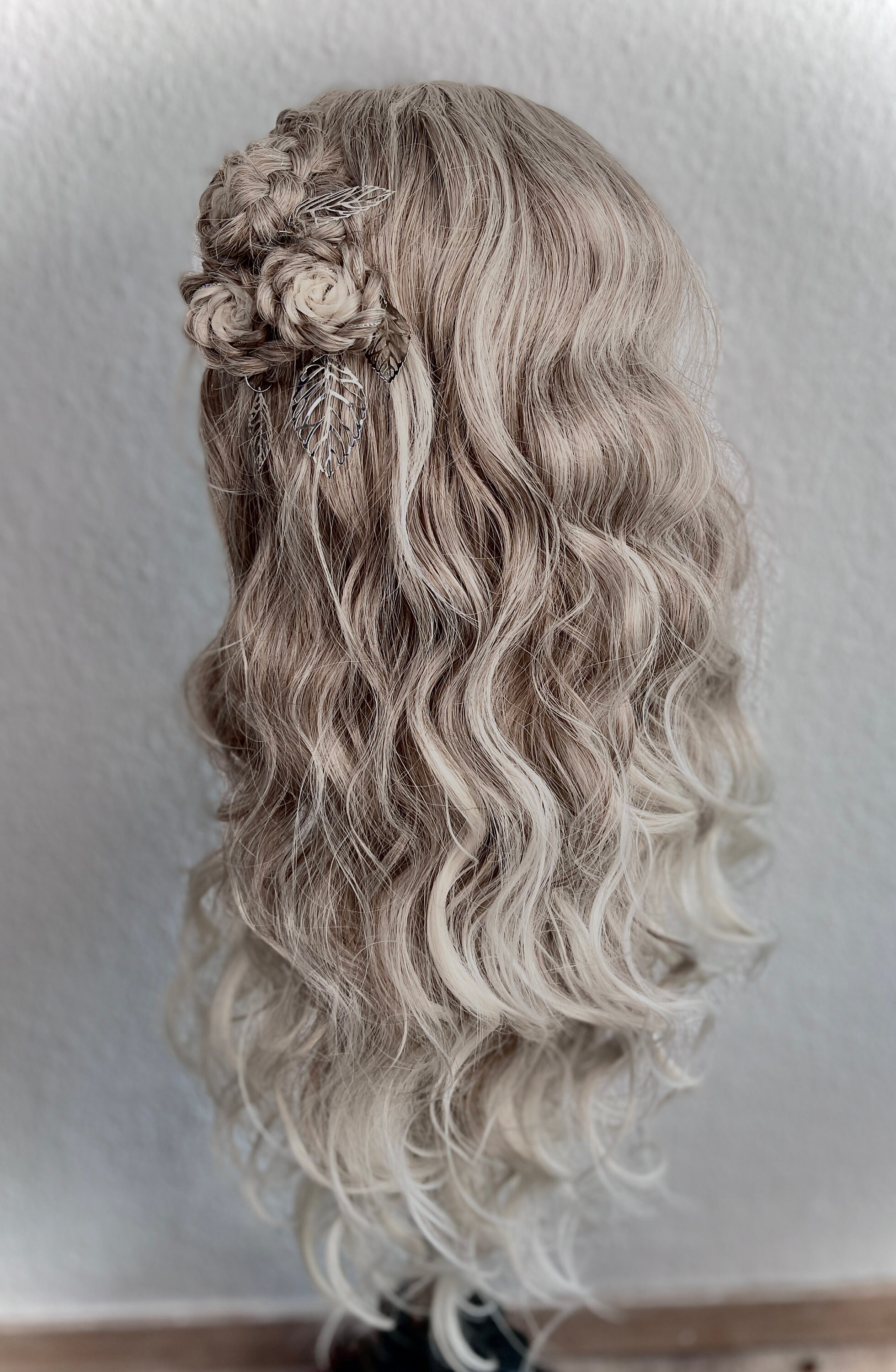 Larp Roses Rose Queen Lace Front Wig With Hair Jewellery, Wedding Wig, Larp ...