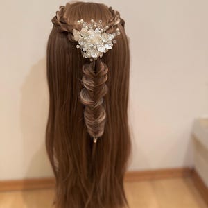 READY TO SHIP Fantasy lace front wig, Wedding Wig, Synthetic Wig, Elf Wig, Larp, Elven Wig, Braided Wig, witch, Cosplay, Halloween wig, dnd