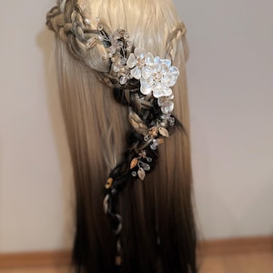 READY TO SHIP Fantasy lace front wig, Wedding Wig, Synthetic Wig, Elf Wig, Larp, Elven Wig, Braided Wig, witch, Cosplay, Halloween wig