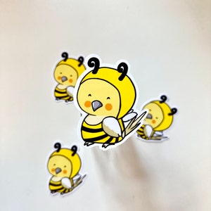 Cockatiel Bumble bee Costume - Cute parrot stickers