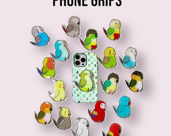 Parrot Phone Grip Stand Mount - 20 Different Birds To Choose From!