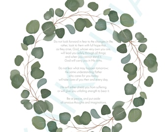 Saint Francis de Sales &quot;Be at Peace,&quot; downloadable and printable 8.5&quot; x 11&quot; poster