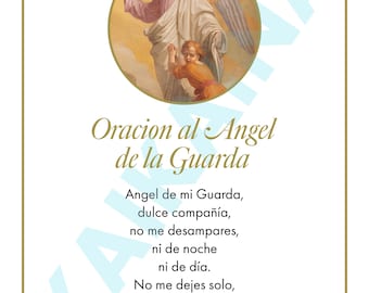 Guardian Angel Prayer in Spanish: Printable Poster (Digital Download)