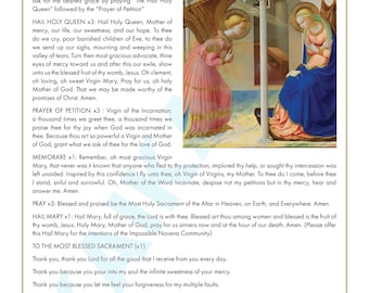 Impossible Novena Prayer: Walk of the Incarnation Poster (Digital Download)