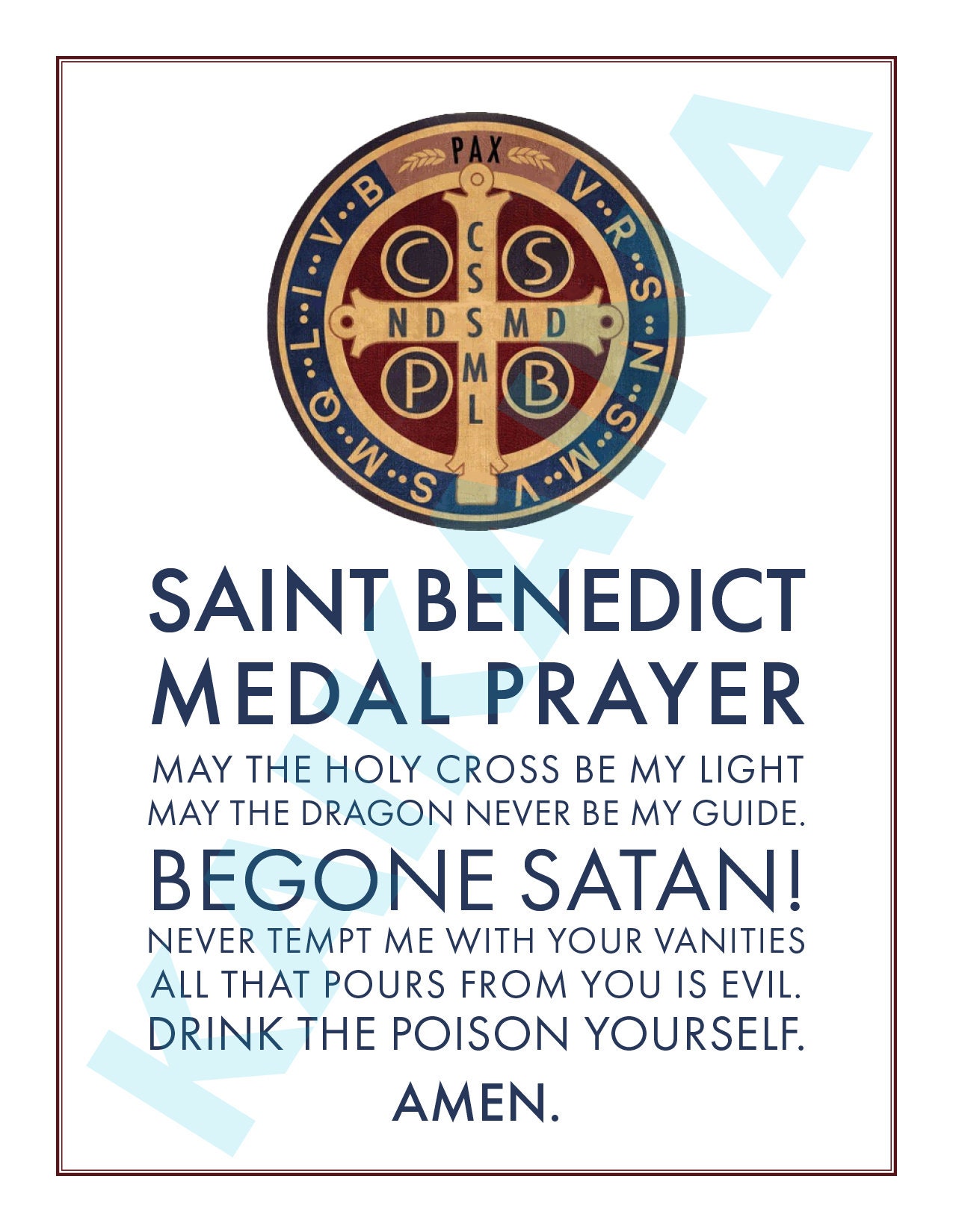 Original Design Oval Saint Benedict Medals 1, With IHS 