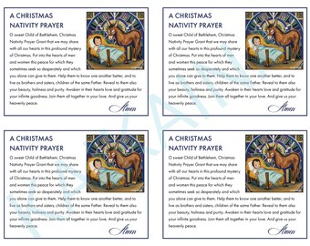 Christmas Nativity Prayer Card (Digital Download)