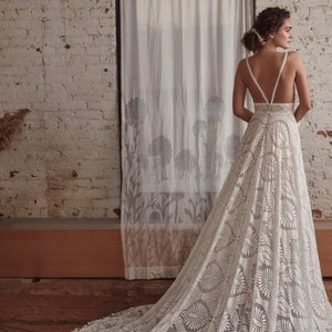 Grand Wedding Dress Boho image 1