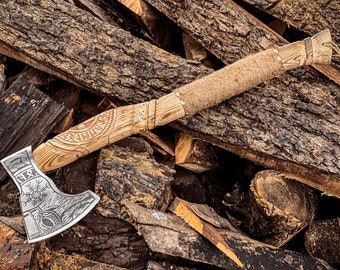 Medieval Hatchet, hand forged axe for throwing axe, handmade hatchet axe, Viking axe, Viking Bearded Axe, Gift For Him ,fathers day gift