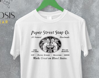 Paper Street Soap T-shirt, Fight Club Shirt, Movie Fan Gift, Vintage Movie Inspired 90's Graphic Tee, Movie Cult