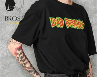Bad Brains T-shirt, Inspired Graphic Shirts, Punk Rock, Hardcore, Metal Band, Gifts Idea