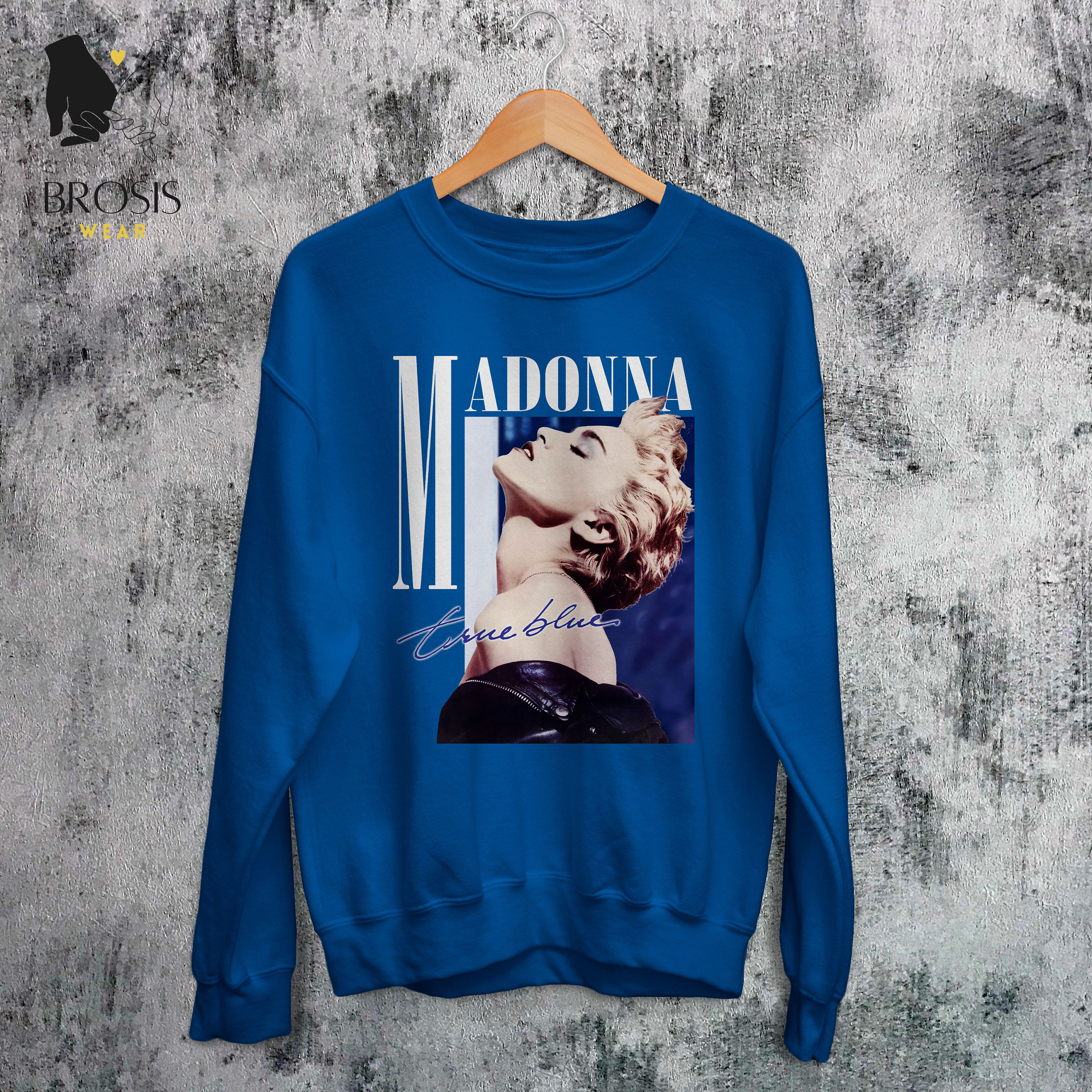 Vintage Madonna Sweatshirt, True Blue Shirt, Classic Album