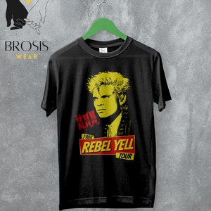 Vintage Billy Idol T-shirt 1984 Concert Tour Billy Idol Shirt Vintage 80's Punk Rock Inspired Graphic Tee Rebel Yell Billy Idol Fans Gift