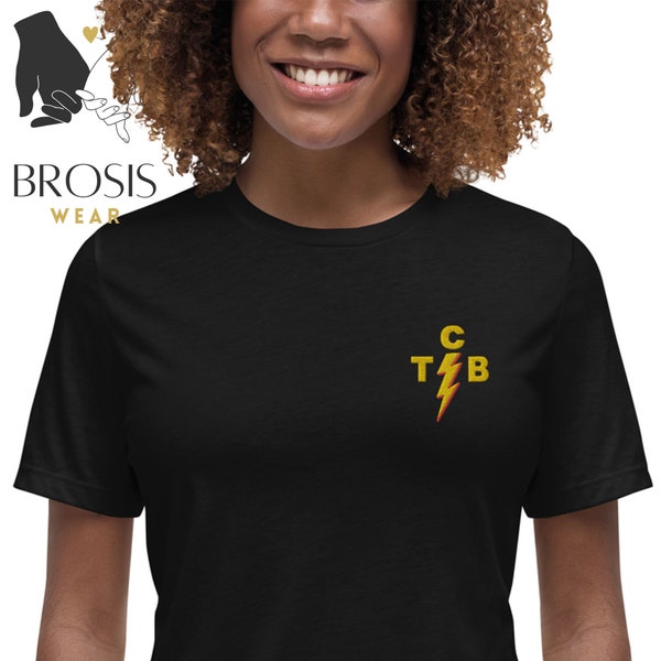 Elvis TCB Embroidered T-shirt, Bella + Canvas Shirt, Vintage TCB Embroidery Women Shirt, Rock & Roll Shirt, High Voltage, Music Fan Merch