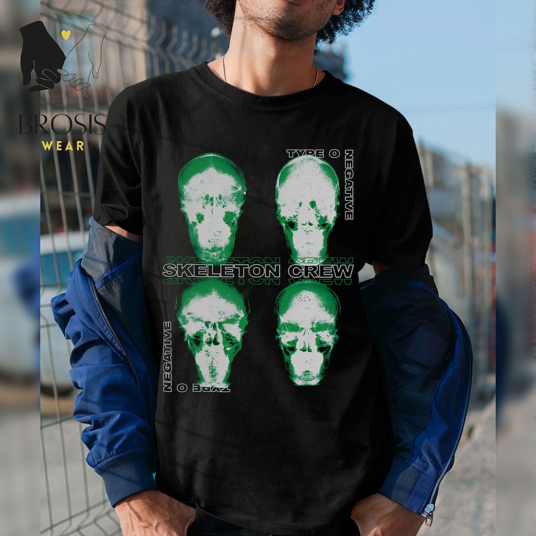 Type O Negative T-shirt, Skeleton Crew Shirt, Album Inspired 90's Graphic  Tees, Gothic, Metal Band, Music Fan Merch, Gifts Idea 