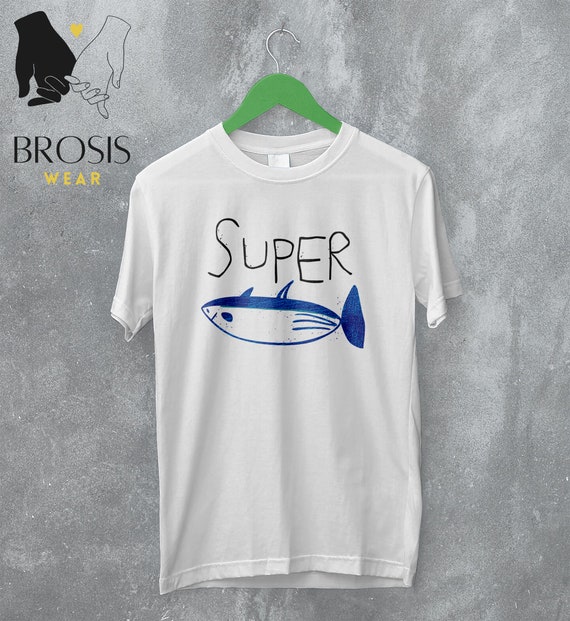 Super Tuna T-shirt, Blue Tuna Fish Shirt, Drawing Style Super Tuna Shirt,  K-pop Inspired Graphic Tee, Army Fan Merch, Gifts Idea 