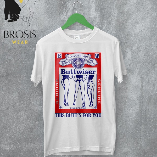 T-shirt Lana Del Rey Buttwiser, chemise drôle, parodie de logo de bière, t-shirts graphiques inspirés des années 90, t-shirt musique, produits dérivés pour fans, chemise unisexe