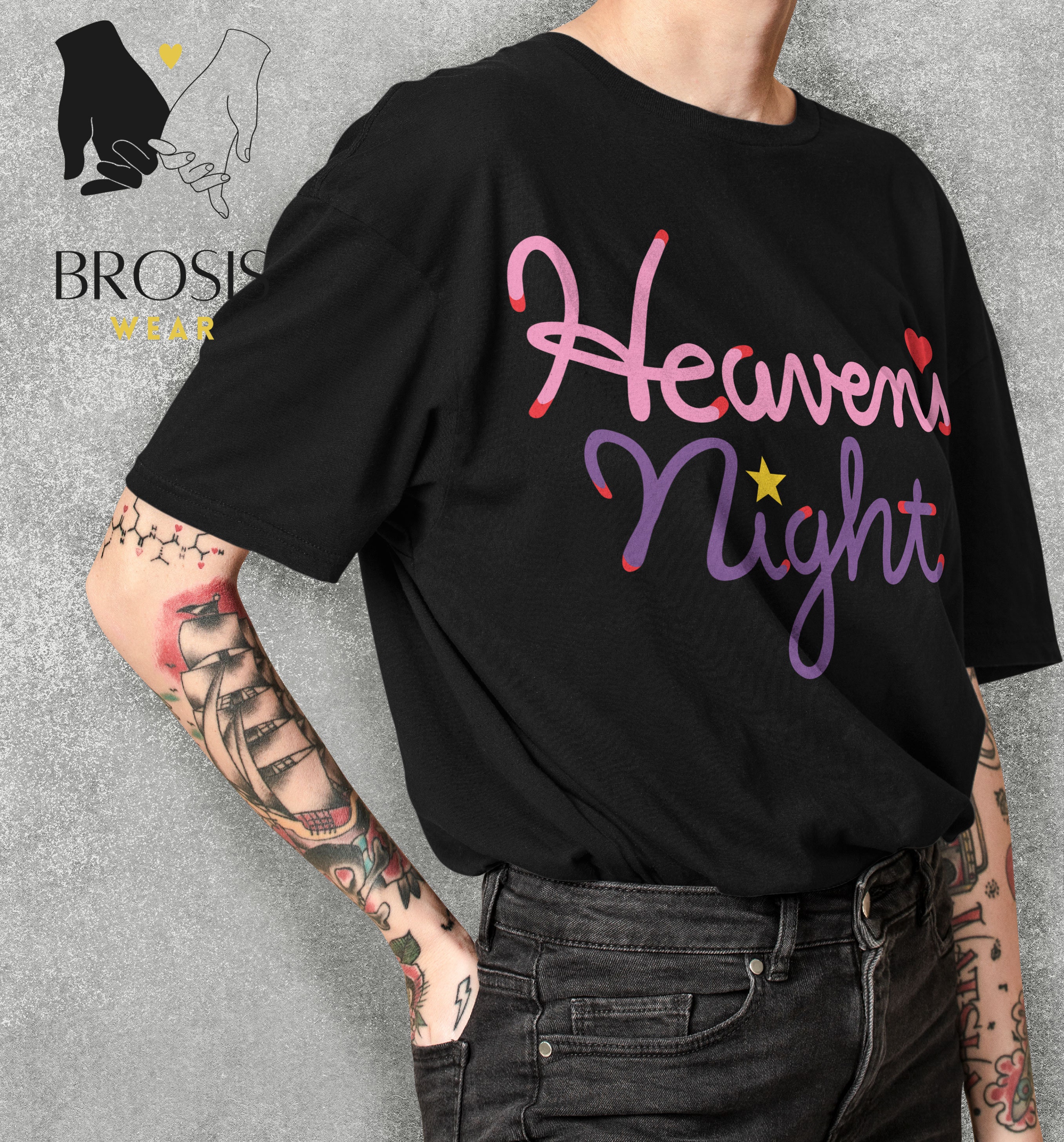 Heavens Night T-shirt Game Inspired 90's Graphic Tee, Video Game