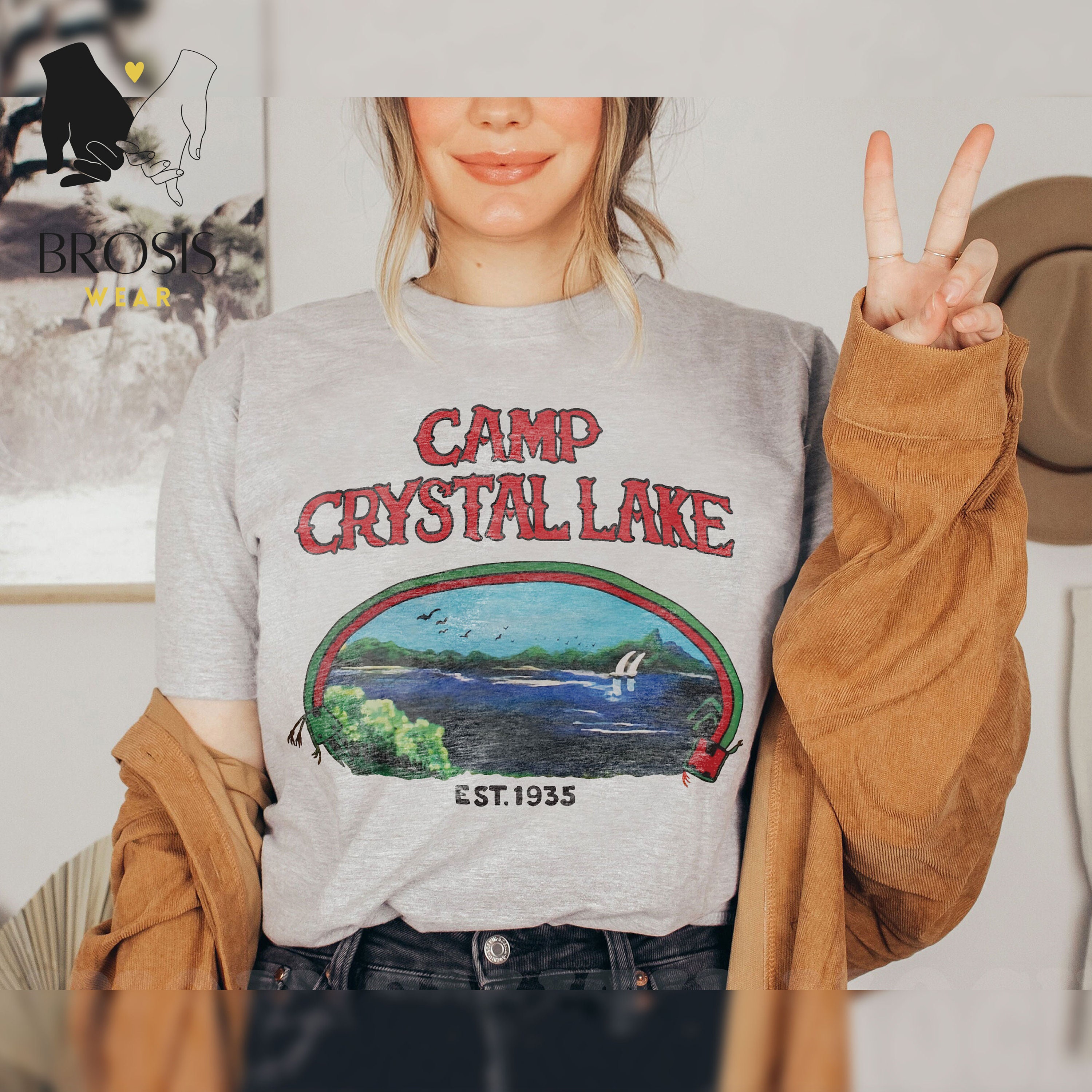 Camp Crystal Lake Est 1935 T-shirt, Camp Crystal Lake Shirt, Horror  Thriller Movie Inspired 90's Graphic Tee, Gifts Idea -  Canada
