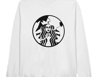 Starbucks 420 smoking siren Mermaid Classic Unisex Crewneck Sweatshirt