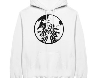 Starbucks 420 smoking mermaid siren Classic Unisex Pullover Hoodie