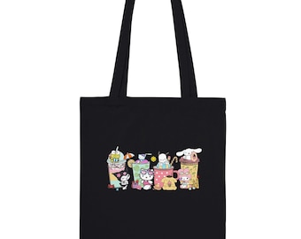 Hello Kawaii kitty and friends coffee Premium Tote Bag