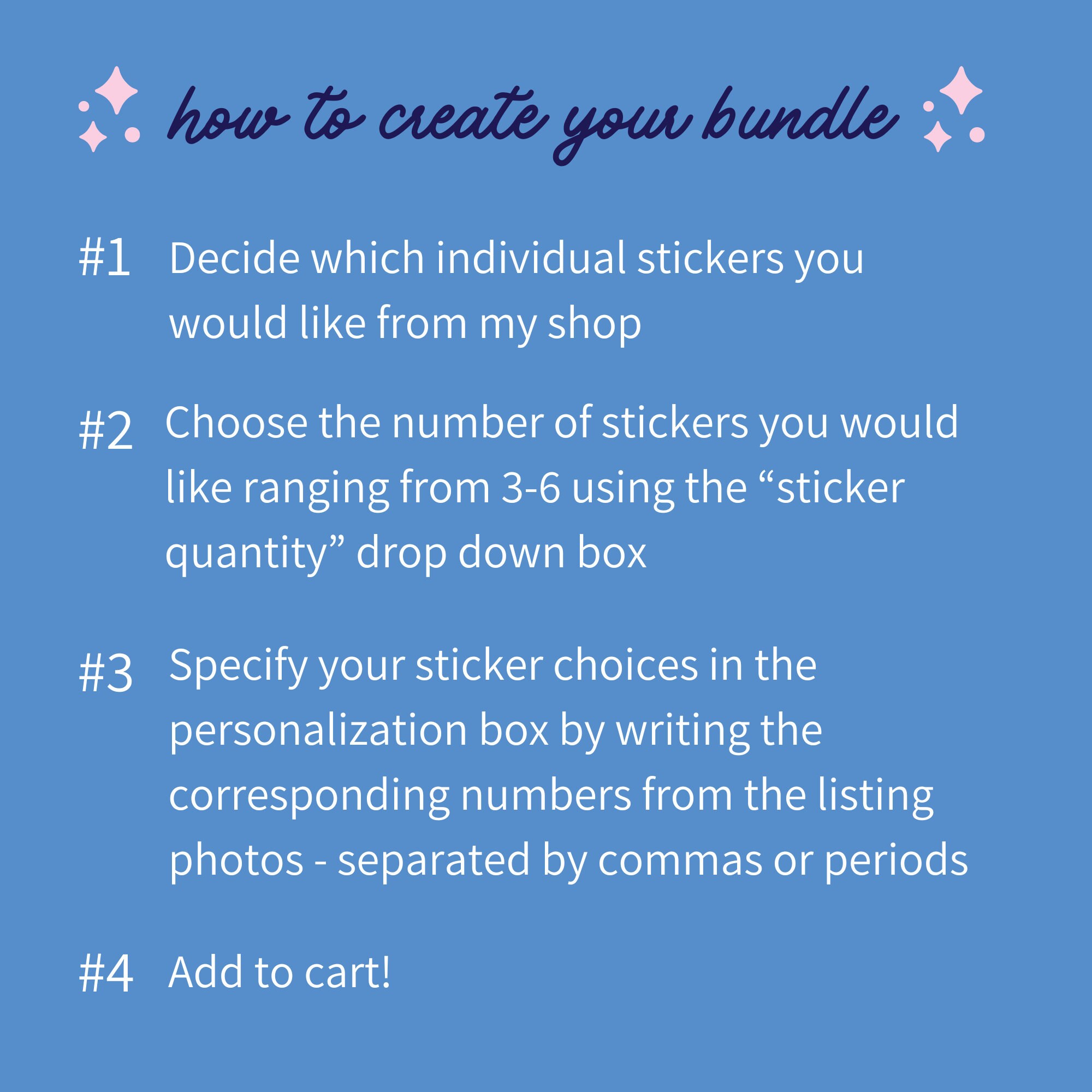 Create Your Own Sticker Bundle, Mix and Match, Custom Variety Pack ...