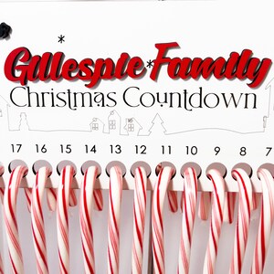 Candy Cane Countdown Christmas Countdown Family Christmas Traditions Daily Christmas Countdown Advent Calendar image 5