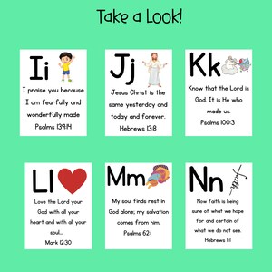 Alphabet Bible Verse Cards Version 2, Printable ABC Bible Flashcards ...