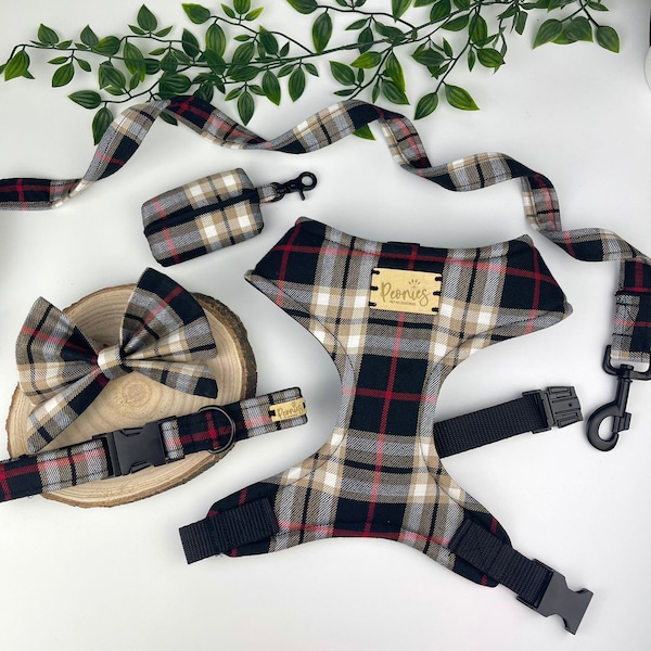 Burberry Dog Harness Etsy