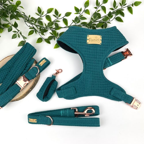 Pistachio sage Green Waffle Dog Harness/collar/lead/poo Bag Etsy