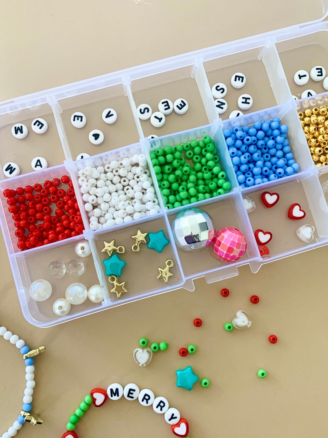 Christmas Bracelet Kit DIY Craft for Girls Holiday Gift Etsy Canada